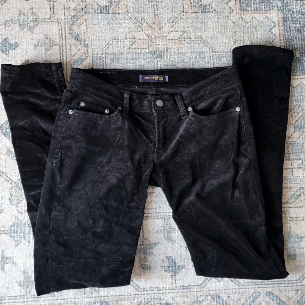 Levi's Black Velour Skinny Jeans